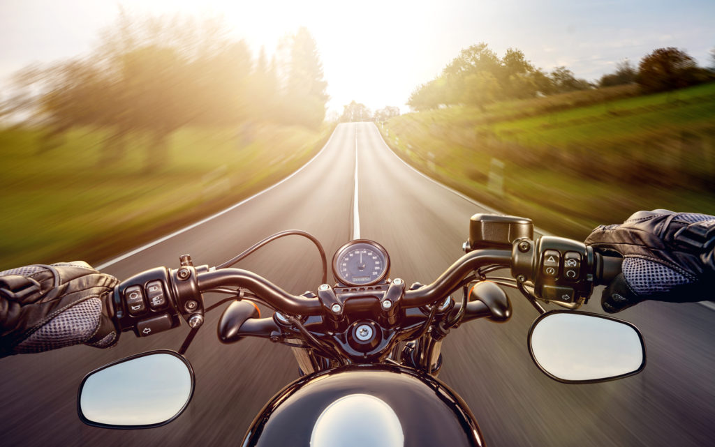 man riding a motorcycle
