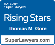 Rated by Super Lawyers Rising Stars Thomas M. Gore SuperLawyers.com Badge